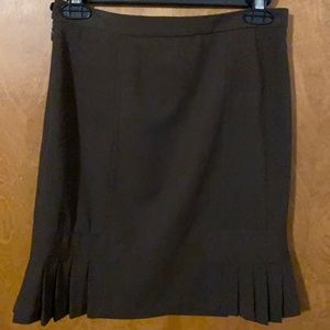 Brown pencil skirt
